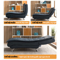 (HÀNG CÓ SẴN )Ghế Sofa Giường Gấp Gọn Thông Minh Đa Chức Năng Cho Gia Đình Văn Phòng 3 Chế Độ Bọc Da PU Cao Cấp Bền Bỉ