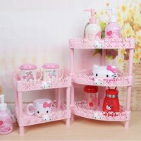 [Hàng có sẵn] Giá thoát nước HelloKitty Giá đựng đồ bằng nhựa nhiều lớp Giá đựng đồ nhà bếp Giá đựng đồ nhỏ để bàn Giá đựng đồ để bàn Giá đựng đồ vệ sinh Giá đựng đồ vệ sinh Hộp đựng đồ hoạt hình dễ thương Màu hồng