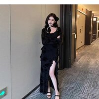 Hàng có sẵn Giao hàng nhanh #Pure Desire Hot Girl Ngày Lễ Tình Nhân Hẹp Ôm Hơn Nhìn Chia Sling Đầm Phong Cách Mới Áo Khoác Chống Nắng Áo Sơ Mi Phù Hợp Với Nữ Miễn Phí Vận Chuyển