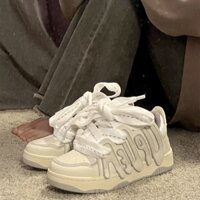 Hàng Có Sẵn Giày Bánh Mì Màu Trắng Phong Cách Mới Mùa Thu Đông Chính Hãng Cổ Điển Dễ Phối Đồ Dành Cho Cặp Đôi