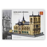 [HÀNG CÓ SẴN] LẮP RÁP XẾP HÌNH KÌ QUAN TG WANGE 5210 - MÔ HÌNH NHÀ THỜ ĐỨC BÀ PARIS 1378 PCS