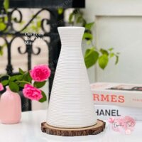 HÀNG CÓ SĂN ( LOẠI 1) Bình bông gốm Bát Tràng cao 27 cm cắm hoa vẽ tay thủ công decor trang trí phong cách vintage