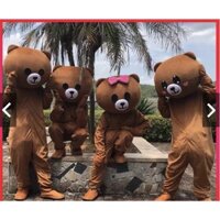 [Hàng có sẵn] Mascot gấu Brown - gấu lầy tik tok cao cấp