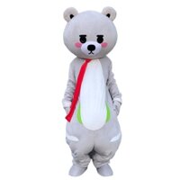 [Hàng có sẵn] MASCOT GẤU XÁM KHĂN ĐỎ SIÊU HOT TIKTOK