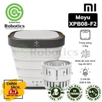 [Hàng có sẵn] Máy giặt mini gấp gọn Xiaomi Moyu XPB08-F2, xách tay gấp gọn, giặt sấy, trọng lượng chỉ 2.5kg - Mới 100%