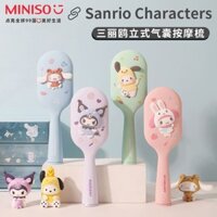 [Hàng có sẵn] MINISO * Sanrio Comb Tay cầm dài Massage chống tĩnh điện Đệm khí túi khí