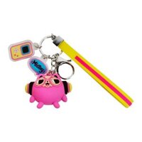 [Hàng có sẵn] Móc khóa 3D kiểu dáng cute độc đáo có kèm 2 phụ kiện chibi nhỏ và dây đeo