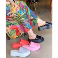 [Hàng Có Sẵn] Newmelissa Sandal Đế Bánh Mì Thời Trang Mang Đi Biển Mùa Hè Tăng Chiều Cao