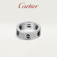 [Hàng có sẵn] Nhẫn Cartier LOVE Series Rose Gold White Gold Diamond Phiên bản rộng rãi