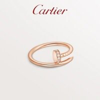 [Hàng có sẵn] Nhẫn nhỏ kim cương Cartier Juste un Clou Series Vàng hồng Vàng trắng