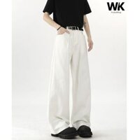 (Hàng Có Sẵn) Quần Jean Nam Quần Bò Nam -WAKAI- Kiểu Ống Rộng Dáng Suông Không Bai Xù Không Phai Màu Hot Trend 2024