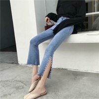[HÀNG CÓ SẴN] Quần loe đính đá