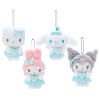 Hàng có sẵn / Sanrio DREAMING Angel ver.2 (Yumemiru Angel) Móc khóa búp bê sang trọng linh vật Mini 4tpyes (hello kitty,,, giai điệu của tôi. cinnamoroll, kuromi) 2024 MỚI