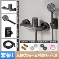 [Hàng có sẵn] [Shop Hot Sale] Vòi sen thác nước Ode Công tắc van nước Bồn tắm Bộ vòi hoa sen tắm Phòng tắm Ba nước nóng lạnh