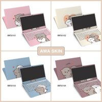 [Hàng Có Sẵn] Skin Dán Laptop Thỏ Rabit AWA SKIN - Tấm Decal Cắt Theo Máy Cho Tất Cả Dòng Laptop