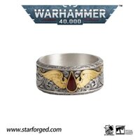 Hàng có sẵn Star Casting Warhammer Game Hàng hóa Nhẫn huy hiệu máu thánh 1108hw