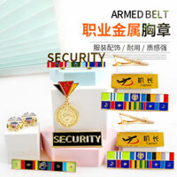 [Hàng có sẵn tại nhà máy] Huy hiệu an ninh Huy hiệu an ninh Quần áo Logo Huy hiệu an ninh Bạc Vàng Huy hiệu kim loại Huy hiệu phi công Vận chuyển nhanh