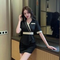 [Hàng có sẵn tại nhà máy] Salon sức khỏe Quần yếm cao cấp dành cho nữ Slim-fit Nhìn rộng hơn Quần áo mùa hè Khách sạn Bồn tắm chân Trị liệu chân Vận chuyển trong vòng 24 giờ Quần áo chất lượng cao