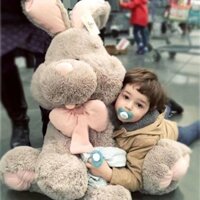 🧸HÀNG CÓ SẴN😺 Thỏ Mỹ Bunny Rabbit Doll Doll Đồ chơi sang trọng lớn Ragdoll Dễ thương