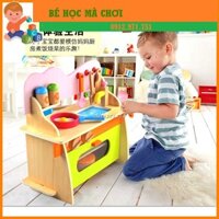 Hàng có sẵn - Tủ bếp bằng gỗ mini Color Kitchen