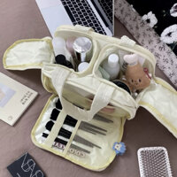 (Hàng có sẵn) Túi đựng đồ trang điểm nhiều ngăn tiện lợi, túi xách đựng đồ make up cho nữ
