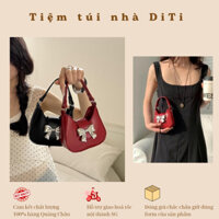 (Hàng có sẵn) Túi Xách Mini Logo Nơ Cầm Tay Dây Xích Đeo Chéo Phong Cách Mới Xuân Hè Xu Hướng