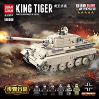 🍑HÀNG CÓ SẴN🍁 Tương thích với quân sự Chiến tranh thế giới thứ hai King Tiger đường đua xe tăng m
