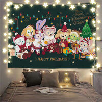 [Hàng có sẵn] [Tỷ lệ khen ngợi 96%] Vải nền gia đình Duffy Phòng ký túc xá trái tim cô gái Disney Phòng ngủ Sửa đổi đầu giường Tấm thảm trang trí Vải treo tường Quà tặng cho bạn bè Quà tặng trao đổi