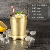 [Hàng có sẵn Vận chuyển nhanh] Thủy tinh Mule Vàng Rượu Thủy tinh Bạc hà Retro Thủy tinh Julip Giá trị cao Vàng hồng Bạc hà Nước ép Thủy tinh Cocktail 0325