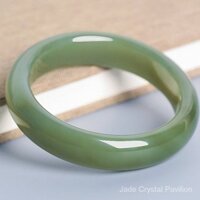 [Hàng Có Sẵn] Vòng Tay Đá Sapphire Ngọc Bích Tự Nhiên Màu Xanh Dương Xinjiang Hetian Hàng Mới Về