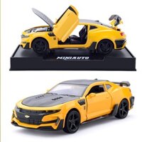 [Hàng có sẵn-Xả hàng tăng doanh số] Xe bumblebee bằng hợp kim có led taplo trang trí xe hơi tỉ lệ 1:24