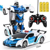 [Hàng có săn-Xả hàng tăng doanh số] Xe oto điều khiển từ xa biến hình thành robot(có sạc pin)