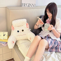 🌊HÀNG CÓ SẴN☋🌤️ Đệm tựa đầu giường mèo lông xoăn Đức túi mềm gối tựa sofa giường ngủ cho bé gái g