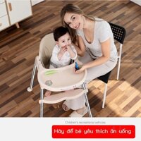 [Hàng có sẵn/Ảnh thật] Ghế ăn dặm cho bé, gấp gọn, di động, ghế ăn cho bé tại nhà, bàn ghế ăn đa nă