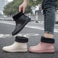 [Hàng có sẵn/Ảnh thật] Giày Chống Thấm Công Sở, Giày Đi Mưa, Giày Đi Mưa, Giày Cao Su Mùa Hè Nữ Pho