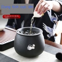[Hàng có sẵn/Ảnh thật] Trà cặn kiểu Nhật bình nước rửa trà có nắp đựng tách trà bát bảo quản Bộ trà