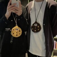 [Hàng có sẵn/Ảnh thật] Xiaohongshu Internet nổi tiếng bánh quy túi đựng tai nghe dây đeo chéo giá t
