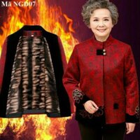 [HÀNG CÓ SẴN]Áo khoác dạ lót lông cho người già,người lớn tuổi NGD07 ,NGD07T