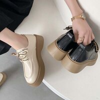 🔥Hàng có sẵn🔥Giày oxford nữ phong cách Hàn Quốc  mũi vuông  đế bệt đế dày dễ phối đồ