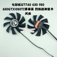 Hàng CÓ SẴN|Màu Sắc Cầu Vồng GT740 630 950 650GTX1050TI Ray Storm Shark God of War Card Đồ Họa Điều Khiển Nhiệt Độ Quạt