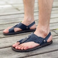 【Hàng Có Sẵn】Size 38-47 dép da dép nam sandal dép đi biển dép chính hãng giày chính hãng thoáng khí giày nam