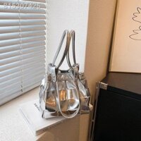 🍄HÀNG CÓ SẴN🍩Túi dệt nữ Douyin túi đeo vai thích hợp thời trang mới túi tote nổ cao cấp túi đi lại