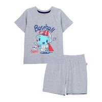 (hàng Concung) Bộ áo quần mặc nhà bé trai ngắn CF B0820012 (1-6Y,Xám)