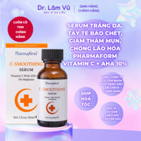 [HÀNG CÔNG TY] Serum Trắng Da, Tẩy Tế Bào Chết, Giảm Thâm Mụn, Chống Lão Hóa Pharmaform Vitamin C + AHA 10% C 20ml