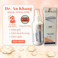[HÀNG CÔNG TY] XỊT GHẺ TOWDERS SPRAY PERMETHRIN 5% 100ML/ 150ML làm sạch côn trùng kí sinh trùng - Dr. An Khang