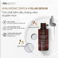 [HÀNG CÔNG TY]Serum kẽm Ekseption Hyaluronic ZnPCA Dưỡng Ẩm, Giúp Kiềm Dầu, Giảm Mụn 75ml