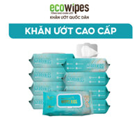 HÀNG CÔNG TY_Thùng 10 khăn ướt gói 100 tờ Happy Kids không mùi đa năng dùng cho em bé