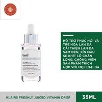 [HÀNG CÔNG TY]Tinh Chất Dưỡng Sáng Và Làm Đều Màu Da Klairs Freshly Juiced Vitamin Drop 35ml