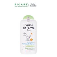 (Hàng Cty) Tắm Gội Baby Corine de Farme Baby Hair & Body Wash Gel 250ml