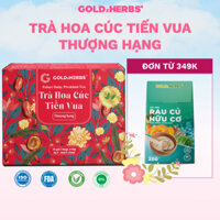 [Hàng cty] Trà hoa cúc tiến vua thượng hạng GoldzHerbs, 100% tự nhiên – 8 gói/ 15 gói x 10g